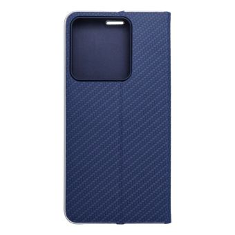 Diárové puzdro na Xiaomi Redmi Note 13 5G LUNA Carbon modré