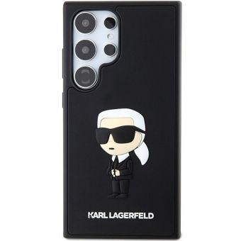 Plastové puzdro Karl Lagerfeld na Samsung Galaxy S24 Ultra 5G S928 KLHCS24L3DRKINK Rubber Ikonik NFT čierne