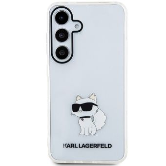 Plastové puzdro Karl Lagerfeld na Samsung Galaxy S24 5G S921 KLHCS24SHNCHTCT IML Choupette NFT transparentné