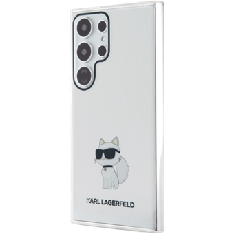 Plastové puzdro Karl Lagerfeld na Samsung Galaxy S24 Ultra 5G S928 KLHCS24LHNCHTCT IML Choupette NFT transparentné