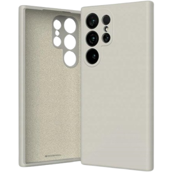 Silikónové puzdro na Samsung Galaxy S24 Ultra 5G S928 Mercury Silicone béžové