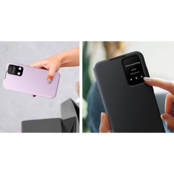 Diárové puzdro Samsung na Samsung Galaxy A55 5G A556 EF-ZA556CBE Smart View čierne