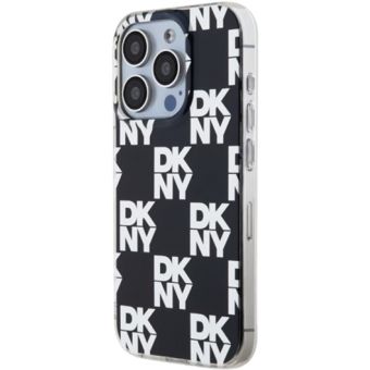 DKNY PC/TPU Checkered Pattern Apple iPhone 15 Pro DKHCP15LHDLCEK Black