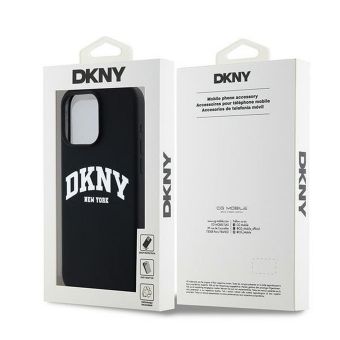 DKNY Liquid Silicone Arch Logo MagSafe Apple iPhone 15 Pro Max DKHMP15XSNYACH Black