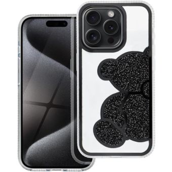 Obal TEDDY BEAR Case Apple iPhone 15 black