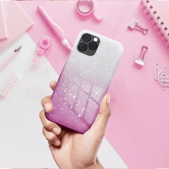 Obal SHINING Case Apple iPhone 16 Pro Max clear/pink