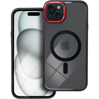 Obal COLOR EDGE MAG COVER MagSafe Apple iPhone 16 Pro black red