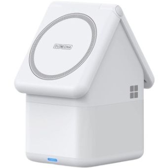 W20 4-in-1 House-shaped Magnetic Wireless Charger Stand 15W White