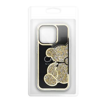 Obal TEDDY BEAR Case Apple iPhone 14 gold