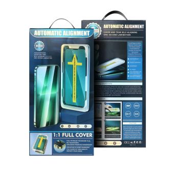 5D Full Glue Tvrdené sklo Apple iPhone 16 black + applicator