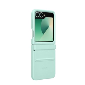 Obal Samsung Kindsuit Case Vegan Leather na Samsung Galaxy Z Flip6 5G F741 EF-VF741PMEGWW Mint