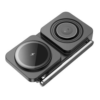 HOCO CQ10 wireless charger 3in1 compatible with MagSafe 15W black