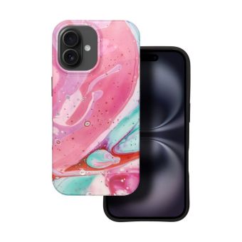 Forcell F-Protect Mirage Magsafe MDT TPU iPhone 16 - marble (ružové)