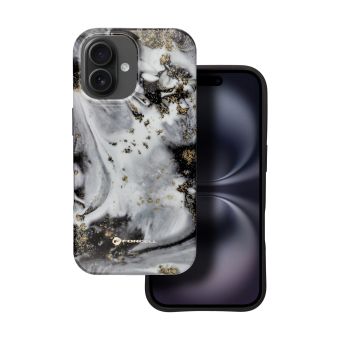 FORCELL F-PROTECT Mirage case compatible with MagSafe for IPHONE 16 PLUS silver fog