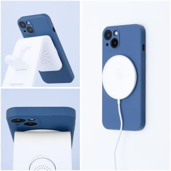 Obal SILICONE MAG COVER Case MagSafe Samsung Galaxy S24 FE 5G S721 blue