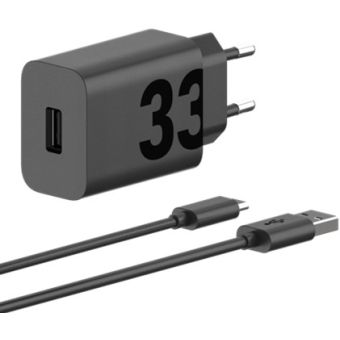 MOTOROLA TurboPower 33W + kábel USB-A/USB-C 1m Čierna
