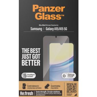 PanzerGlass - Tvrdené sklo Re:fresh UWF s aplikátorom pre Samsung Galaxy A15 4G A155/A15 5G A156, číra