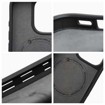 FORCELL F-PROTECT Mirage, Military Drop-Tested case compatible with MagSafe for IPHONE 15 PRO MAX silver fog