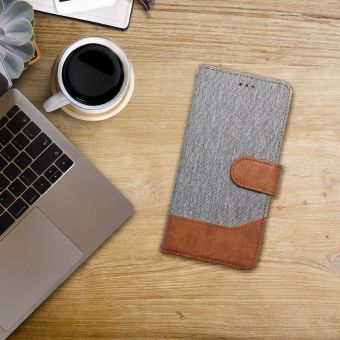 Obal JEANS Book Samsung Galaxy A52 4G A525/A52 5G A526/A52s 5G A528 gray