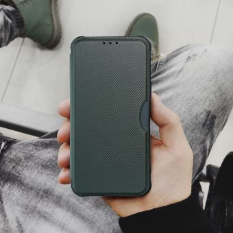 Obal RAZOR Book Xiaomi Redmi 14C/POCO C75 dark green