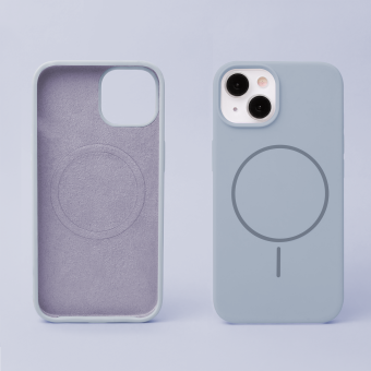 Obal Silicone Thin Mag Apple iPhone 13 Pro modrý