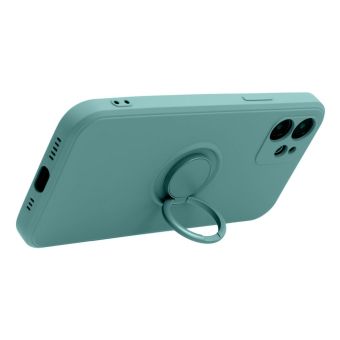 Obal SILICONE RING case Xiaomi Redmi Note 14 4G zelený