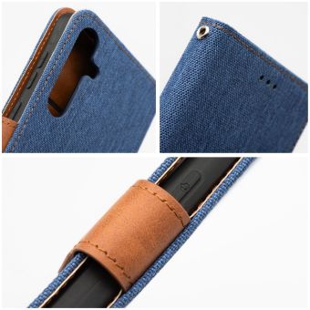 Obal JEANS Book Xiaomi Redmi Note 14 4G modrý