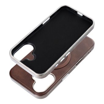 Obal GENTLEMAN MAG COVER Case MagSafe Apple iPhone 15 hnedý