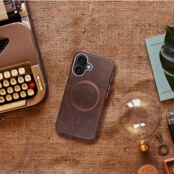 Obal GENTLEMAN MAG COVER Case MagSafe Apple iPhone 14 Pro hnedý