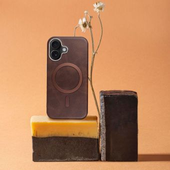 Obal GENTLEMAN MAG COVER Case MagSafe Apple iPhone 12 hnedý