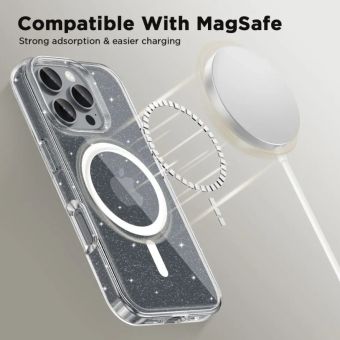 Obal Tech-protect Flexair Hybrid MagSafe Case Apple iPhone 16 Pro Glitter