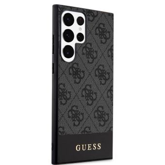 Obal Guess PU 4G Stripe Samsung Galaxy S24 Ultra 5G S928 GUHCS24LG4GLGR Grey