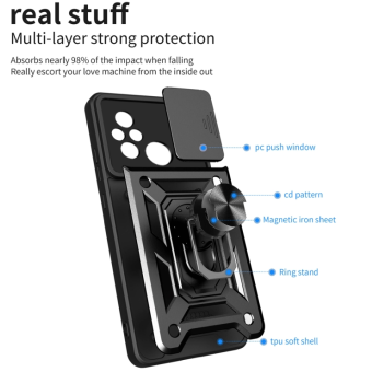 Obal Hybrid Armor Camshield Samsung Galaxy A05s A057 modrý