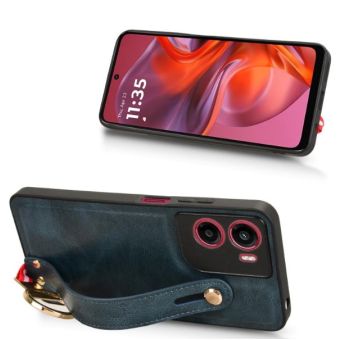 Obal Leather TPU/TPC Motorola Moto G05/E15 modrý