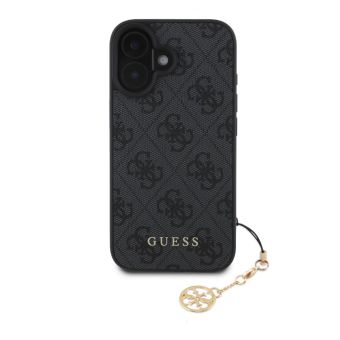 Obal Guess 4G Charm Apple iPhone 16 Plus GUHCP16MGF4GCK Tone on Tone Grey