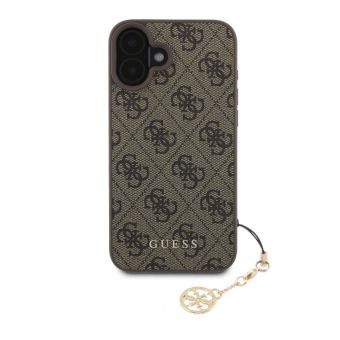 Obal Guess 4G Charm Apple iPhone 16 Plus GUHCP16MGF4GCW Tone on Tone Brown