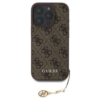 Obal Guess 4G Charm Apple iPhone 16 Pro Max GUHCP16XGF4GCW Tone on Tone Brown