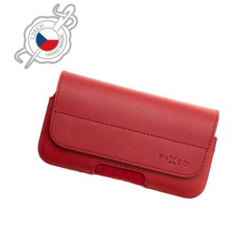 Obal FIXED Posh Koža 5XL - 147.0x83.0x9.7 mm - červený
