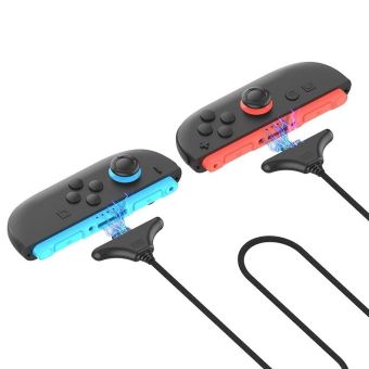 iPega SW2119A nabíjací kábel (3m, 2ks) pre JoyCon ovládače Nintendo Switch 2 červená/modrá