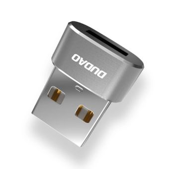 Dudao L16AC, adaptér USB-C/USB-A, čierny