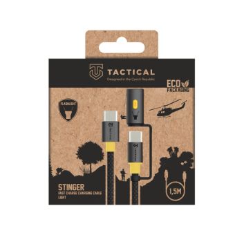 Tactical Stinger Cable USB-C/USB-C 60W 1.5m čierny