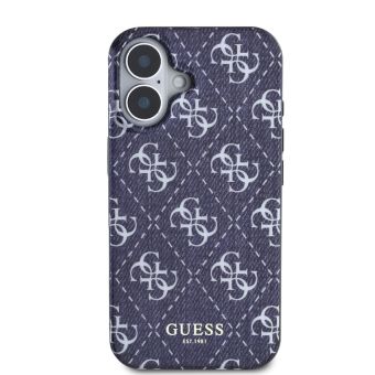 Obal Guess IML Denim Effect MagSafe Apple iPhone 16 GUHMP16SHJ4PWD Dark Blue