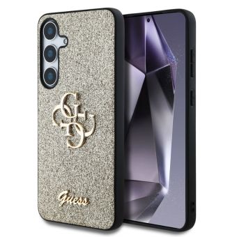 Obal Guess PU Fixed Glitter 4G Metal Logo Samsung Galaxy S25 5G S931 GUHCS25SHG4SGD Gold