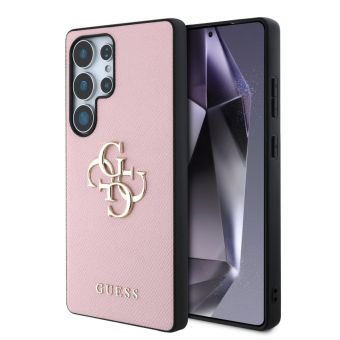 Obal Guess PU Grained 4G Metal Logo Samsung Galaxy S25 Ultra 5G S938 GUHCS25LPGT4MBP Pink