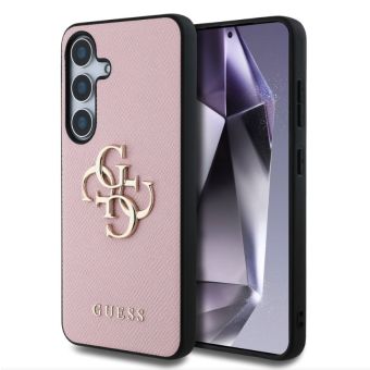 Obal Guess PU Grained 4G Metal Logo Samsung Galaxy S25 5G S931 GUHCS25SPGT4MBP Pink