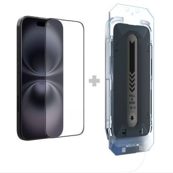 Ochranné sklo Nillkin CP+ Pro 2.5D Apple iPhone 16 Pro čierne (s aplikátorom)