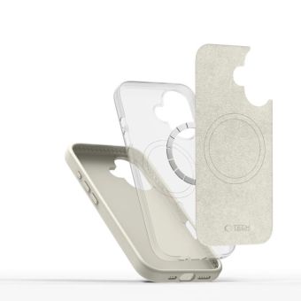 Obal Tech-Protect Silicone Pure MagSafe Apple iPhone 16 Cosmic Latte