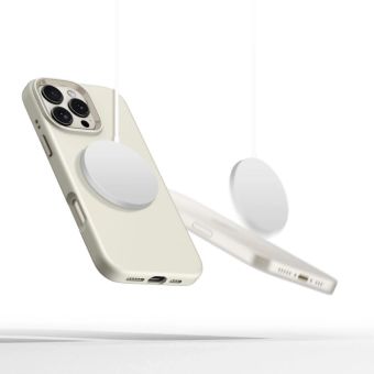Obal Tech-Protect Silicone Pure MagSafe Apple iPhone 16 Pro Max Cosmic Latte