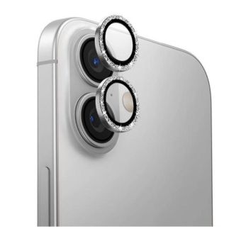Ochranné sklo na fotoaparát UNIQ Optix Aluminium Camera Lens Protector Apple iPhone 16/16 Plus white shimmer