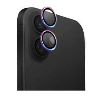 Ochranné sklo nna fotoaparát UNIQ Optix Aluminium Camera Lens Protector Apple iPhone 16/16 Plus Iridescent